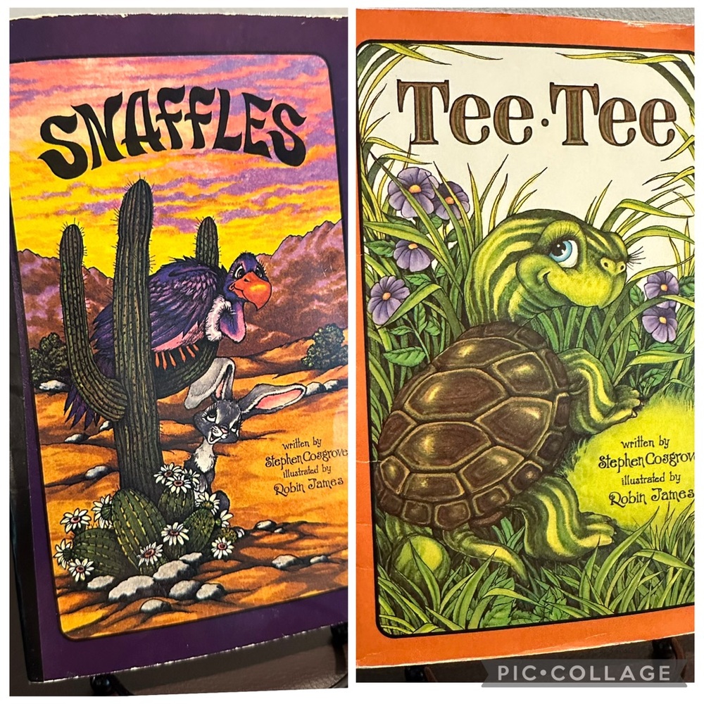 Vtg 80s Snaffles & Tee Tee Set of 2 Paperback Books by Stephen Cosgrove